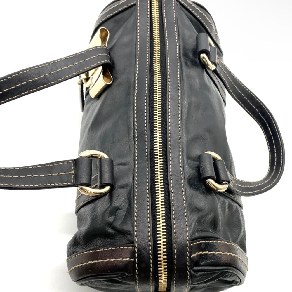 Gucci vintage Duchessa Black Leather mini Boston bag - Picture 14 of 16